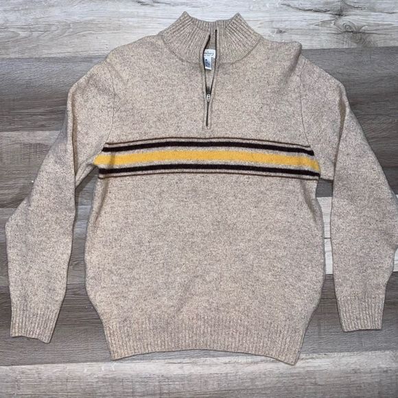 Turnbury Sweater Beige Vintage Casual Wool Classic Australia Men's Size Medium - Picture 1 of 9